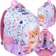 Pastel Kitty 4-Compartment Youth School Backpack for Girls