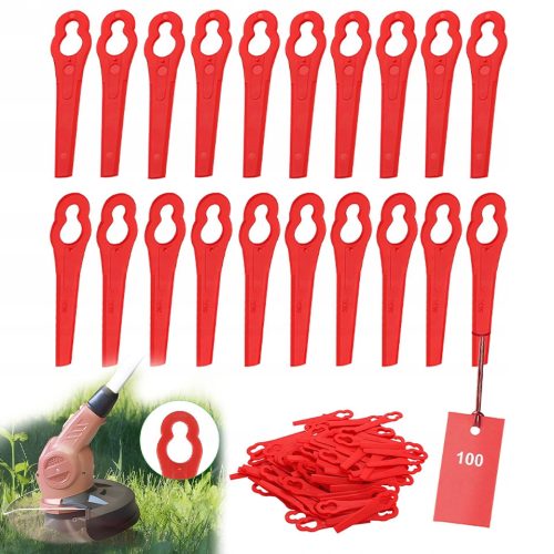  100 pieces of plastic blades for trimmer blades