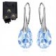  Panda-Jewellery earrings with crystal, silver pr. 925