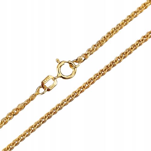  Gold chain 585 wide nonna 14kt shiny monalysis for a gift 45cm