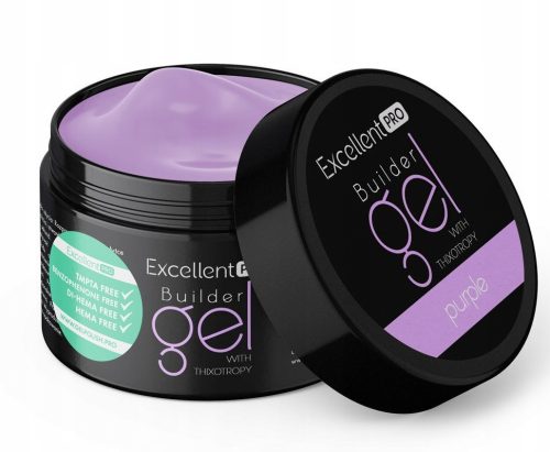  EXCELLENT PRO BUILDER GEL BUILDING GEL WITH TIXOTROPY PURPLE 15 g