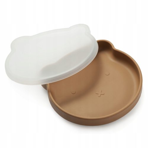  Retter Brun silicone plate with lid and anti-slip suction cup, 400 ml