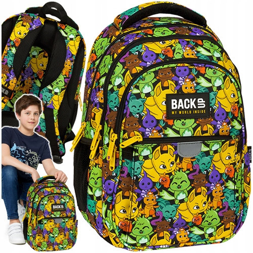  School Backpack with Multiple Compartments Backup Multicolored 24 years old