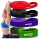  SET OF 4 RESISTANCE BANDS FOR PULL-UP EXERCISES POWER BAND TRAINING BANDS