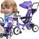  BE-ACTIVE.PL three-wheeled bicycle Three-wheeled children's bike 3in1 rotating Black, Purple