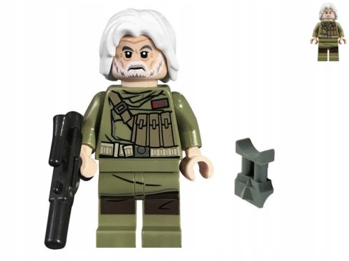  Unique LEGO Star Wars - Admiral Ematt + blaster + binoculars! 75202 sw0891