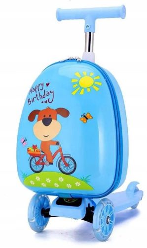  CAT DOG SCOOTER LED VALISE ENFANT 2EN1 BAGAGE