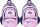 St.Right Pink Sky Youth School Backpack with 4 Compartments