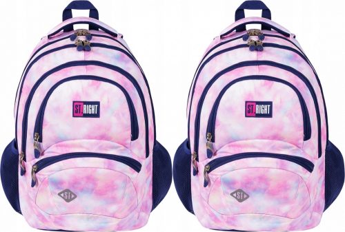 St.Right Pink Sky Youth School Backpack with 4 Compartments