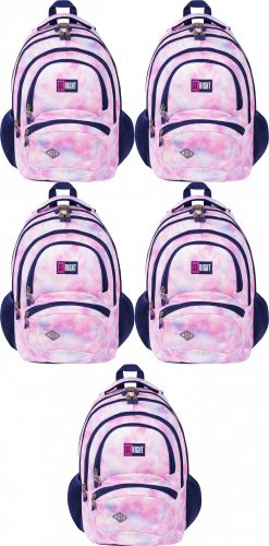 St.Right Pink Sky Multi-Compartment Waterproof School Backpack for Girls