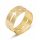  Gold ring pr.585 band with cross r14