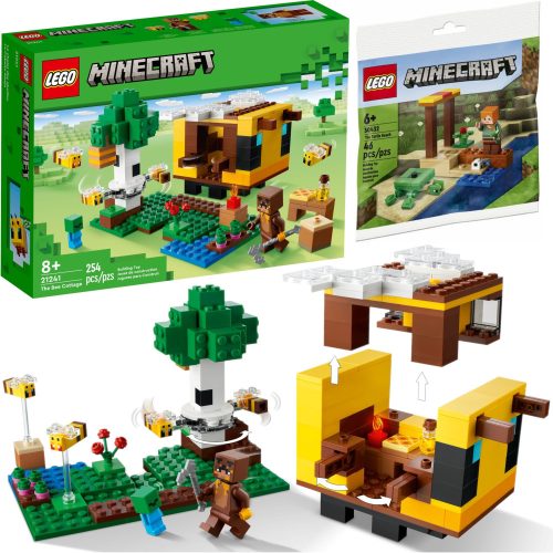  LEGO Minecraft 21241 Beehive + LEGO Minecraft 30432 Turtle Beach