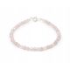  Bracelet natural ROSE QUARTZ balls 4mm facets