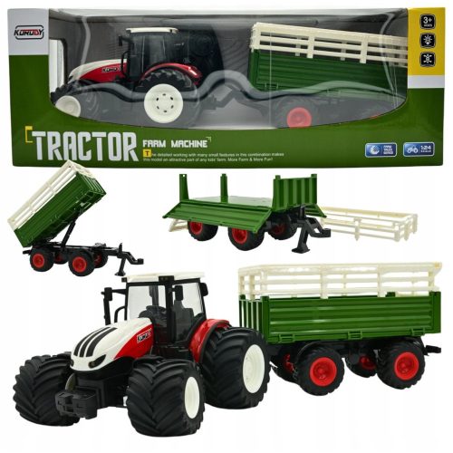  Remote Controlled TRACTOR TRACTOR WITH TRAILER RC Toy with Remote Control