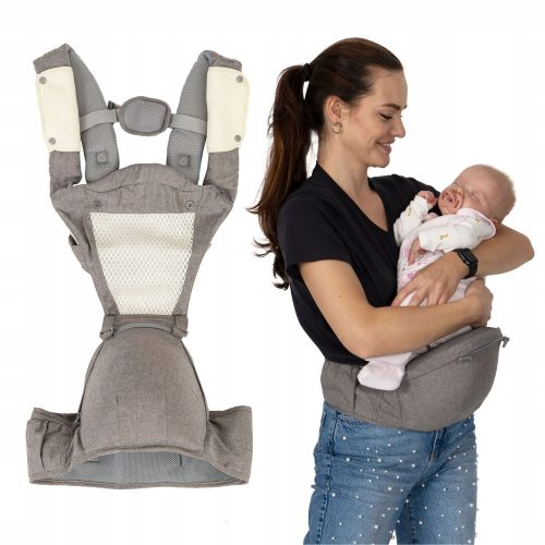  Baby carrier and hip belt with suspenders for carrying children up to 15 kg