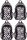 St. Right Chess Cats 3-Compartment Waterproof Youth School Backpack