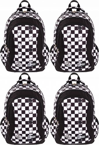 St. Right Chess Cats 3-Compartment Waterproof Youth School Backpack