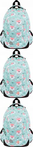 Mint 20L Triple Compartment School Backpack for Girls - Pack of 3