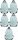 Mint 20L Three-Compartment School Backpack for Girls - Pack of 5