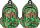 Durable Youth School Backpack "Pixel Cubes" - Waterproof, 20L - 2 Pack