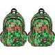 Durable Youth School Backpack "Pixel Cubes" - Waterproof, 20L - 2 Pack