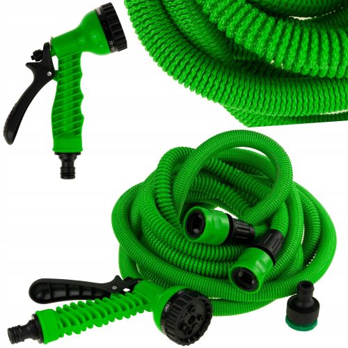  EXTENDABLE GARDEN HOSE WITH GUN 5-15 m