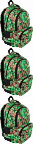 Durable and Spacious Minecraft Pixel Cubes School Backpack by St.Right, 21L