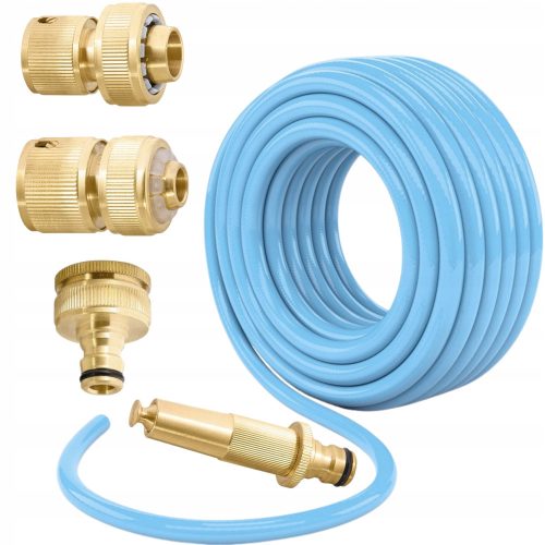  Durable 3/4 inch garden hose 50 meters + set of BRASS connectors