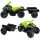  MINI QUAD WITH TRAILER FOR CHILDREN WITH BATTERY COIL GREEN