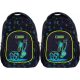 Kids' Football-Themed Ergonomic School Backpack for Boys, Grades 1-3, 20L - Black