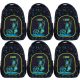 Boys' Ergonomic School Backpack for Grades 1-3 with Soccer Design, 20L - Black