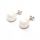  Silver pearl earrings pearl silver 925 balls 10 mm round