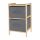  H&S Decoration bathroom shelf in shades of grey 25.4 x 27.5 x 46 cm