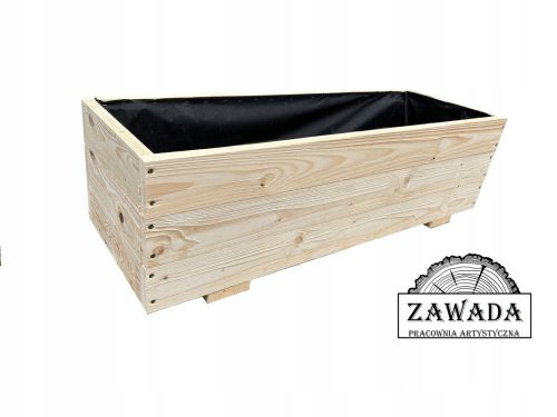  ZAWADA flowerpot 120 cm x 38 x 33 cm natural wood