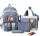  K&M School Backpack with Multiple Compartments Blue Shades, Multi-Coloured 35 l