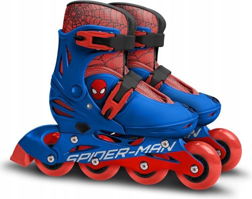  Patins à roulettes Stamp Spiderman, taille 30-33, bleu et rouge