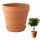  Scandi flowerpot, 25.5 cm x 25.5 x 22 cm, diameter 25.5 cm, fibrous clay in brown and beige tones