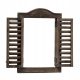  Boltze wall mirror, rectangular, wooden frame, 310 x 450 mm