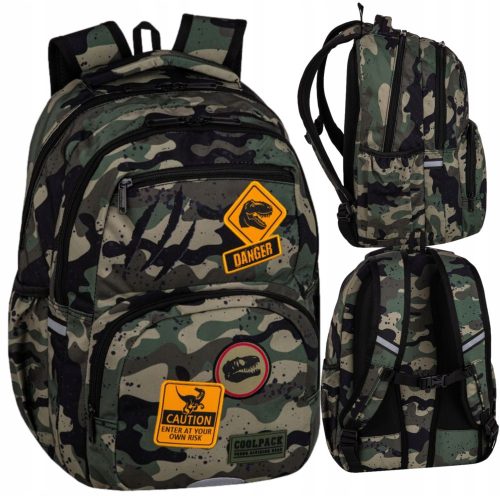 COOLPACK PICK CAPACITY SCHOOL BACKPACK FOR YOUTH DANGER CAMO