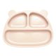  Silicone Mjölk bowl with compartments for children in the shape of a teddy bear BLW