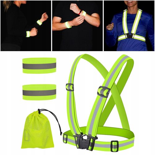  Reflective Vest Adults Children Reflective Bands Reflective for Walking