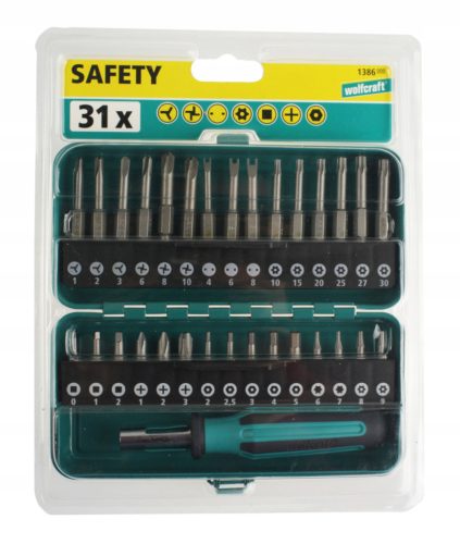  Wolfcrfat Safety 1386000 Bit-Set 31-tlg.