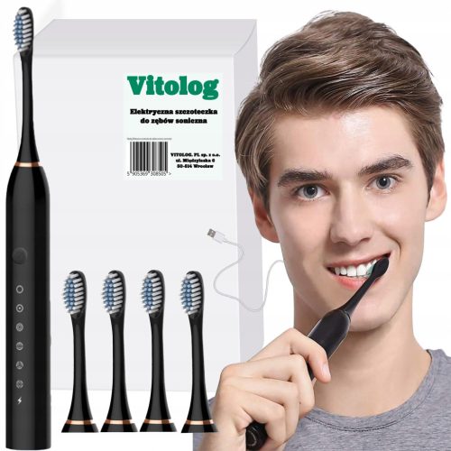  Electric sonic toothbrush + 4 sonic heads