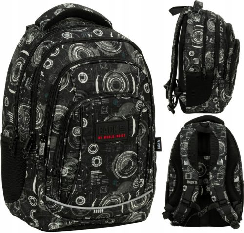 Large Youth Backpack with Multiple Compartments and Padded Supports