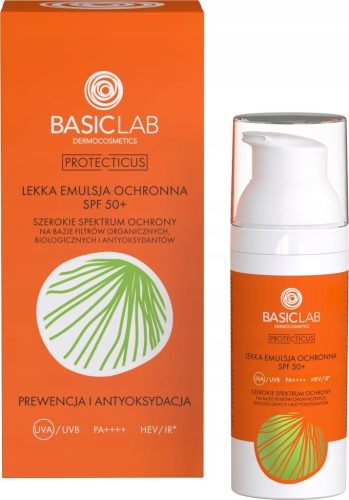 Light Protective Emulsion SPF50+ for Acne-Prone & Sensitive Skin - UVA/UVB/HEV/IR Defense