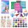  TATTOOS LARGE MEGA-SET GLITTER, WASHABLE GLITTER TEMPLATES