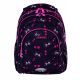  AstraBag Multi-Compartment School Backpack, Black, Pink Shades, 20 l