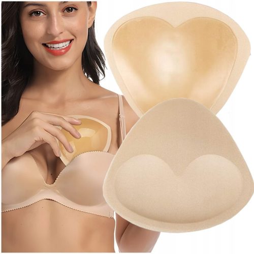  SELF-ADHESIVE PUSH UP BRA PADS SILICONE SPONGE BIKINI LIFTS