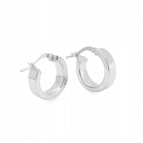  Silver hoop earrings 1 cm ANIA KRUK