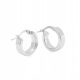  Silver hoop earrings 1 cm ANIA KRUK